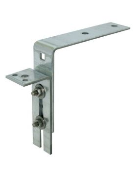 Kozijnstelbeugel / Kozijnstelhoek Type D 65X180mm 60X6 Verzinkt band - per stuk