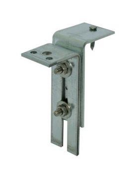 Kozijnstelbeugel / Kozijnstelhoek Type E 65X180mm 60X6 Verzinkt band - per stuk