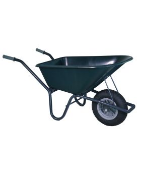 Tuin kruiwagen gecoat frame 100 Liter groen - NL-fabricaat (INFORMEER NAAR DE LEVERTIJD)
