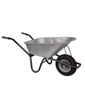 Klus kruiwagen gecoat frame 85 Liter verzinkt - NL-fabricaat 