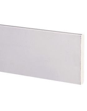 MDF Plint - Wit gegrond 12x90mm (488cm) 