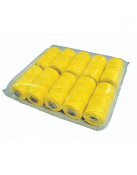 Metselkoord gevlochten 1.5mm PA fluor geel. klos 50m per 10 stuks
