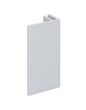 Eindprofiel 45mm Novicell voor basis aluminium eindprofiel Eifel grijs 600 cm	
