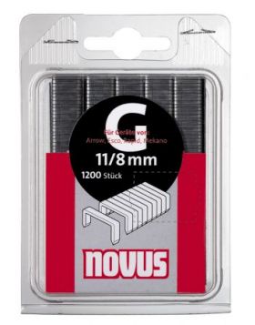 Novus vlakdraad nieten G 11 8 mm. 1200 st.