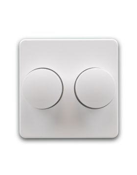 Opus 1 afdekking voor duo dimmer | Polarwit