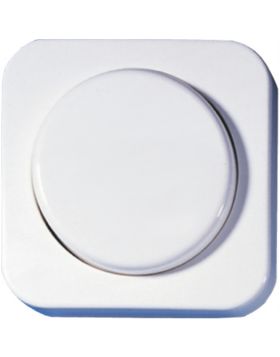 Opus 1 afdekking voor draaidimmer en potentiometer helder wit