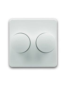 Opus 1 afdekking voor duo dimmer alpinewit