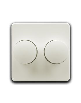 Opus 1 afdekking voor duo dimmer helder wit