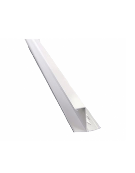 PVC Profiel luchtdicht voor afwerking CB WHITE | 1 stuk = 5 m | Usystem dakplaat Accessoires