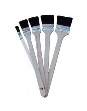 Radiatorkwast SUPER PROF zwart haar houten steel 15 mm