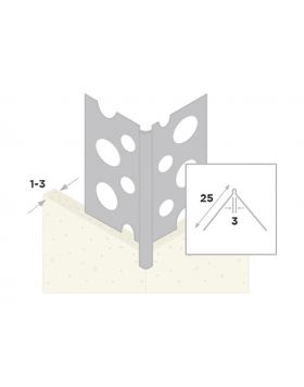 Ripstaal Hoekbeschermer 1031 RVS (260cm)