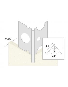 Ripstaal Hoekbeschermer 1040 (260cm)