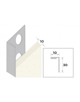 Ripstaal Stucstopprofiel 2180 RVS (260cm)