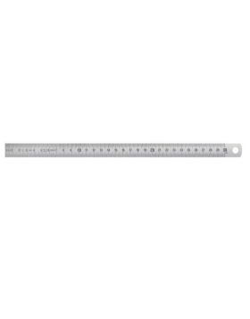 RVS liniaal met rechtse schaal - 3000 x 18 x 0.5 mm