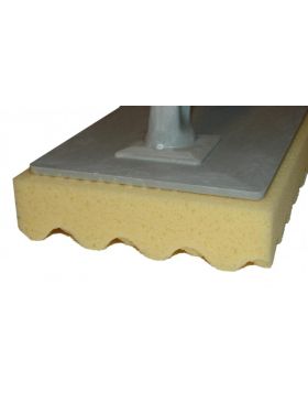 Schoonmaakspons SUPER PROF kunststof 280x140x35 mm. gegolfd