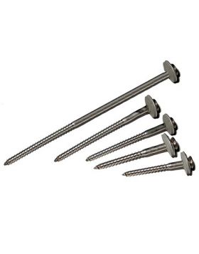 Schroeven RVS TORX 45 mm met epdm ring 100 stuks per pak