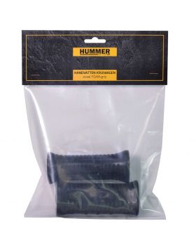Handvat ovaal zwart foam-grip (set verpakt) - NL-fabricaat