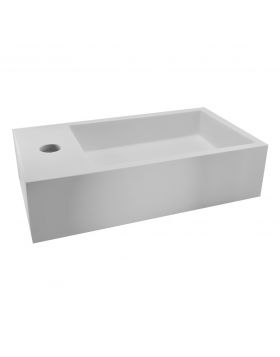 Wiesbaden Solid Surface fontein links 400x220x100