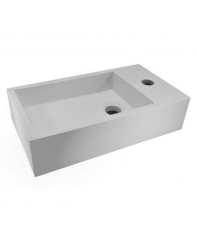 Wiesbaden Solid Surface fontein rechts 400x220x100