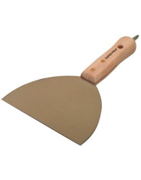 Spachtelmes SUPER PROF 150 mm RVS houten greep met schroefbit
