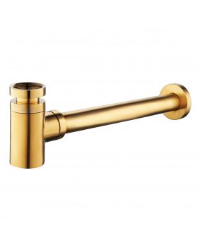 Wiesbaden Star luxe sifon laag 11/4'' geborsteld messing (UITVERKOOP, OP = OP)