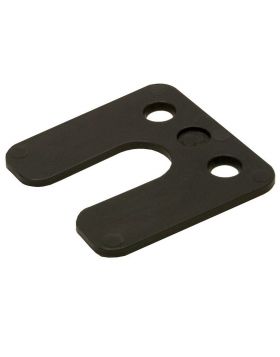 GB Drukplaatjes / Stelplaatjes Zwart Met Sleuf 70X70X3 - 48 stuks