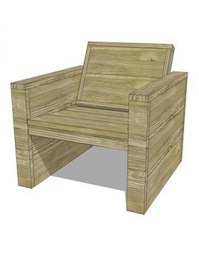 Stoel van steigerhout maken