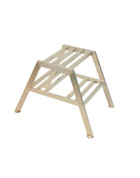 Stukadoorsbankje 50cm 2-treden aluminium