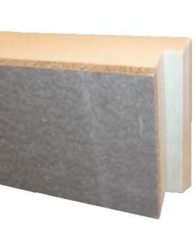 Kantplank 1200x300 x 50mm geisoleerd + 8mm cementplaat