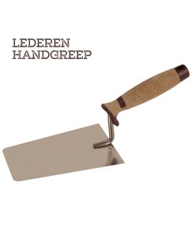 Super Prof Eco Pure RVS stukadoorstroffel recht - 140 mm