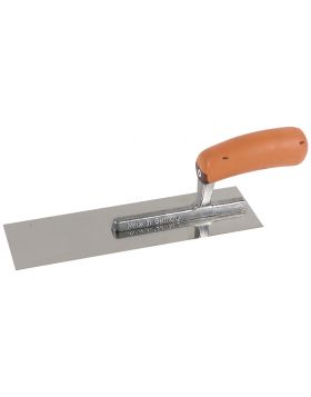 Pleisterspaan SUPER PROF 270x80x0.65 mm. greep achter met SUPERSOFT-handgreep. RVS