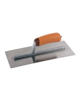 Pleisterspaan SUPER PROF gebogen 305x120x0.65 mm met SUPERSOFT-handgreep. RVS