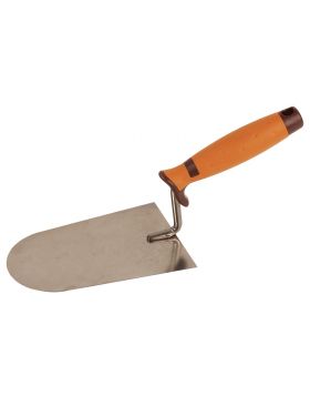 Stukadoorstroffel SUPER PROF ECO rond 180 mm RVS met SUPERSOFT greep