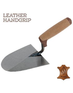 Super Prof Pure metseltroffel 160 mm rechts lederen handgreep