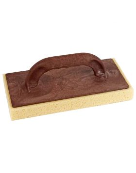 Schoonmaakspons kunststof 280x140x30 mm. 4 mm ingesneden