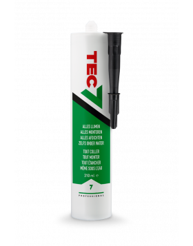 Tec7 Lijm / Kit Zwart Koker 310ml