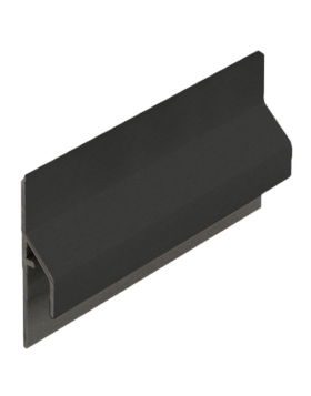 Trim/kraal aansluitprofiel 10mm Keralit dakrand Grafietzwart - Classic (bestelnr. 2843)