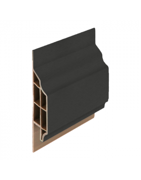 Trim/kraal sierlijst klassiek Grafietzwart - Classic (met houtnerf) 600 cm