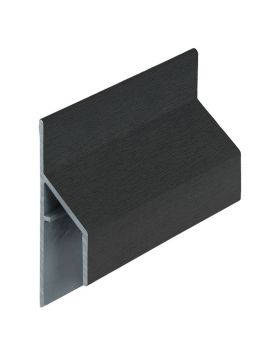 Trim/kraal aansluitprofiel 17mm Keralit Zwart - Classic (bestelnr. 2810)