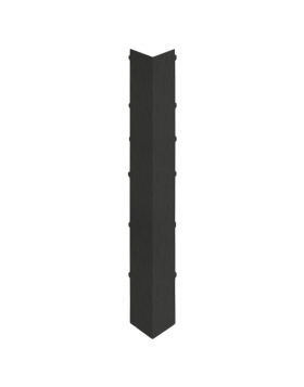 Uitwendig hoekstuk 350mm Keralit dakrand Grafietzwart - Classic (bestelnr. 2847)