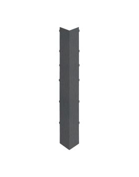 Uitwendig hoekstuk 350mm Keralit dakrand Kwartsgrijs - Classic (bestelnr. 2847)