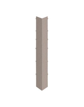 Uitwendig hoekstuk 350mm Keralit dakrand Vergrijsd ceder - Classic (bestelnr. 2847)