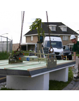 Unidek toebehoren: Zaagbok 500 x 1200 x 500 mm