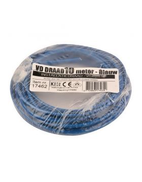 VD-draad 2.5 mm2 blauw - 10 meter