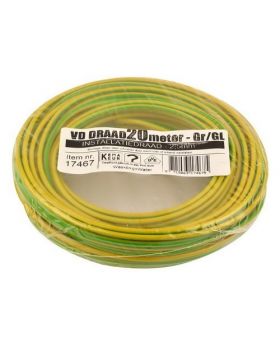 VD-draad 2.5 mm2 geel/groen - 20 meter