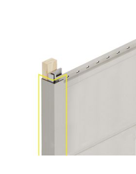 Verlengd eindprofiel 17x44mm Keralit 400 cm (bestelnr. 2811)