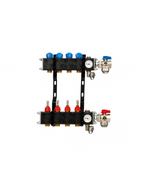 VTE open composiet vloerverwarming verdeler 4-groeps