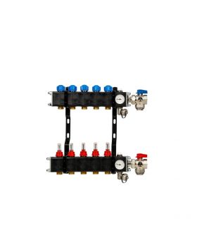 VTE open composiet vloerverwarming verdeler 5-groeps