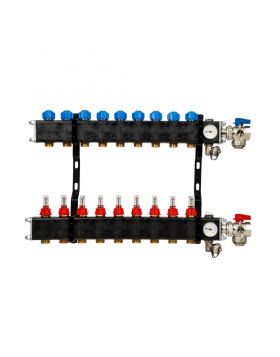VTE open composiet vloerverwarming verdeler 9-groeps
