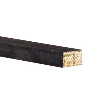Vuren C Geschaafd 1 zijdig Zwart 22x38x3900mm (nettomaat 18x34mm)